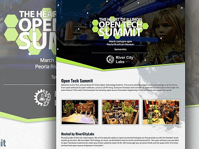 Open Tech Summit design home page landing page mockup personal website portfolio uiux website wip