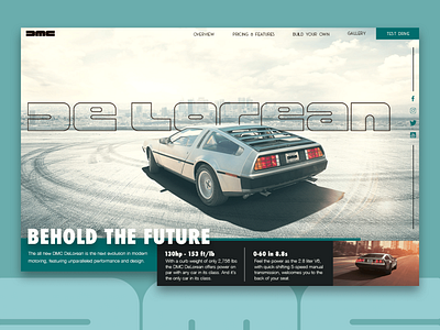 Behold the Future design home page landing page mockup portfolio ui uiux ux web design website