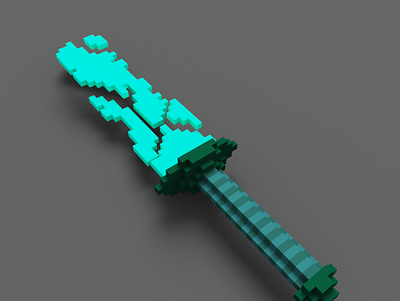 Yulong The Emerald Dragon 3d design game pixel pixelart rpg sword weapon
