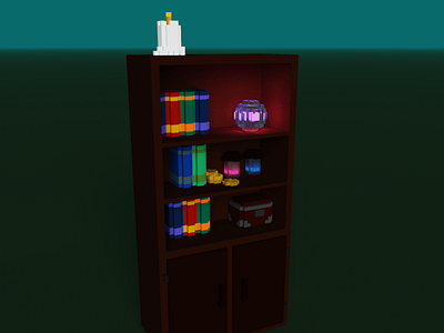 Ostio's Cabinet 3d cabinet game pixel rpg voxel voxelart