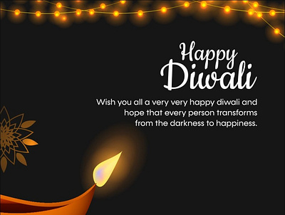 Happy Diwali Greetings graphic design ill illustration motion graphics ui vector