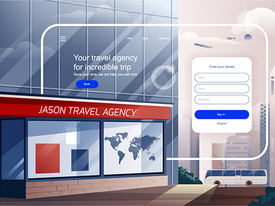 Travel Agency Landing Page - Web UI