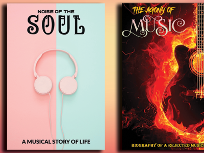 Book Cover Design based on Music 3d animation biography book about music book cover design branding cover design graphic design music musical story photographic boo cover design