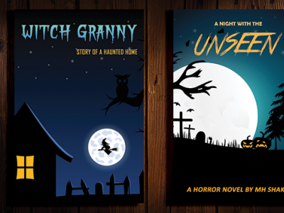 Book Cover Design based or Horror 3d animation book cover design book design branding cover design granny graphic design halloween halloween design haunted horror witch