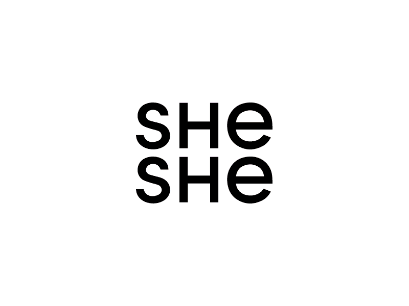 SheShe art direction branding identity logo she she she textures