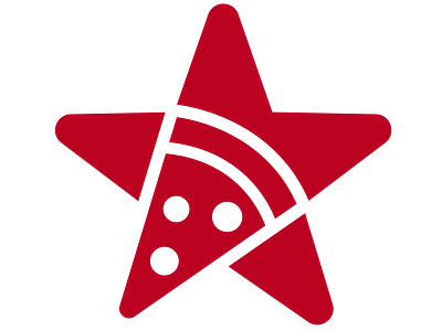 🍕⭐ PizzaMastar branding logo pizza star star logo symbol