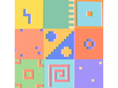 Pixel Part 01 (in color) 8 bit 80s 8bits abstract pattern pixel pixel art pixelart retro