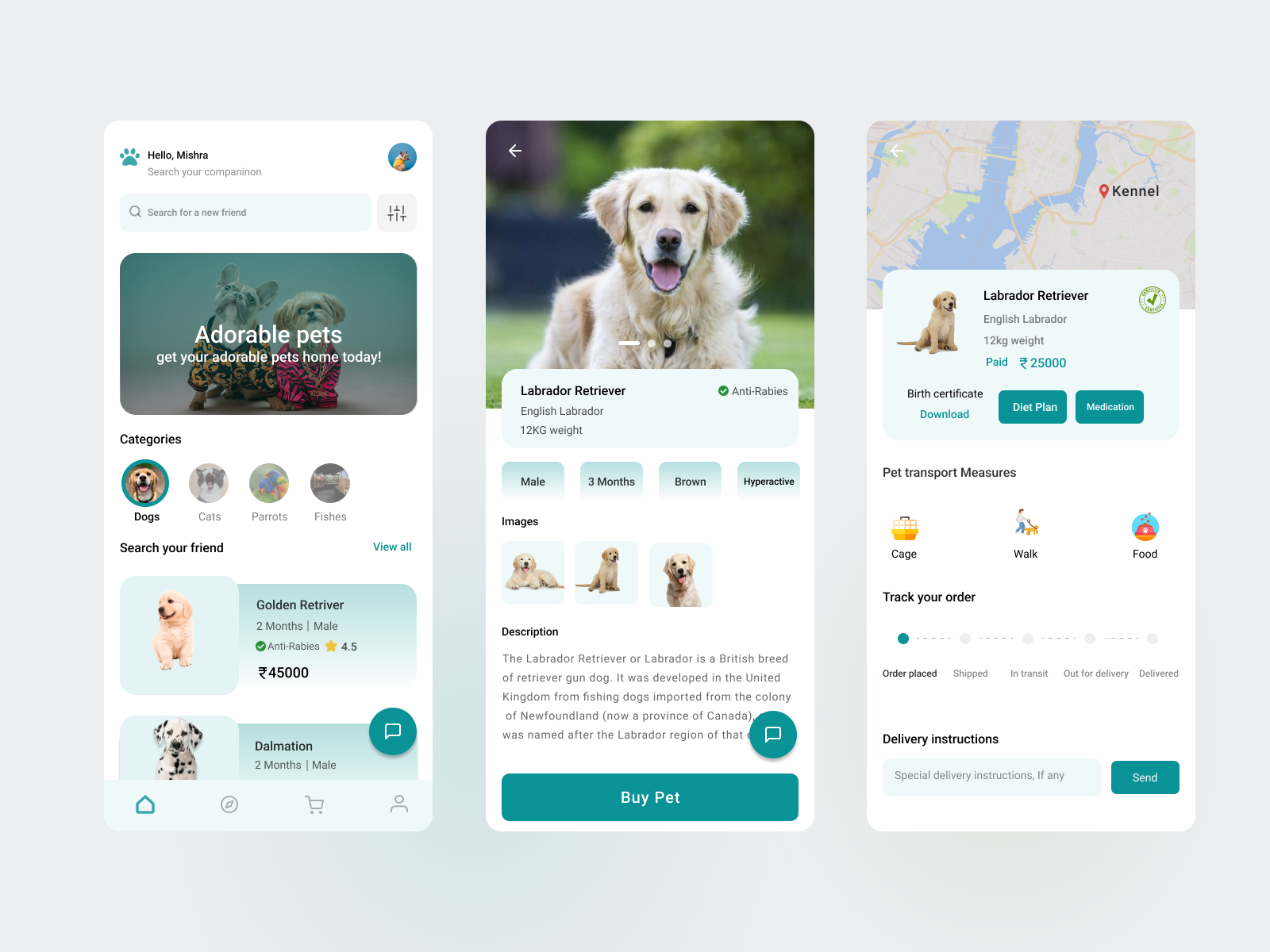 Online Pet Store by Thammannagari Chayapathi on Dribbble