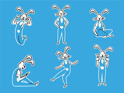 Character design AiFi aifi art branding bunny character color design graphic design illustration mexico vector