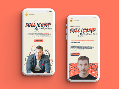 Full Comp - Yelp Podcast Social Media Designs art branding design graphic design host instagram podcast social media ui vector