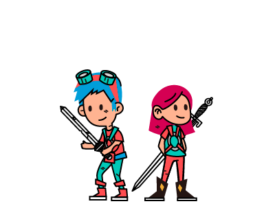 Character Design art branding cartoon character design concept graphic design kids personajes swords vector