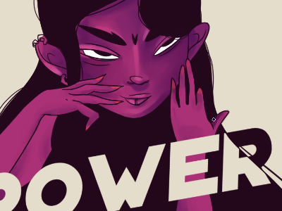 P♀️wer 2 character color digital girl power illustration process sketch woman