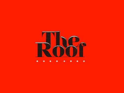 The Roof bar brand branding design graphic design image logo studio typography