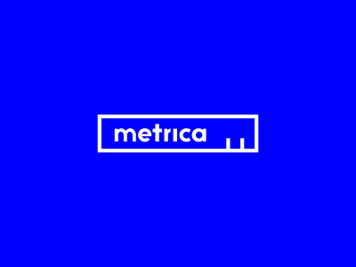Metrica branding design graphic icon identity logo signature typography
