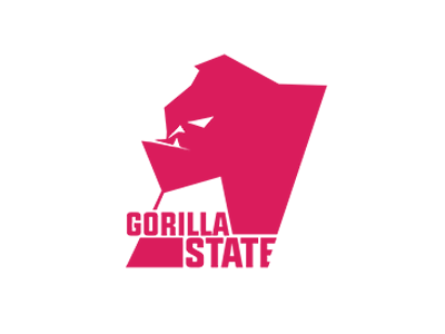 Gorilla State animal branding concept graphic design gym imagotype logo design strong