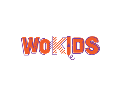 WOKIDS branding fast food graphic kids logo restaurant type wok