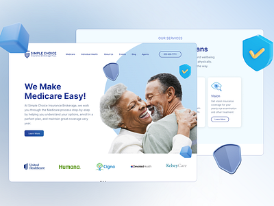 Simple Choice Insurance Web Design design ui ux web layout website design