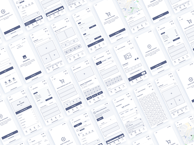 Food Delivery App - Mid Fidelity Wireframe