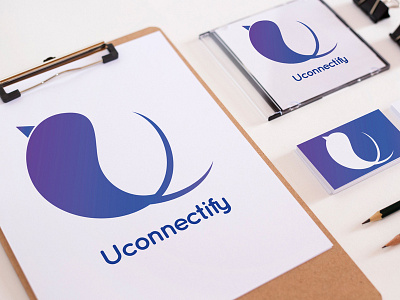 Uconnectify edtech logo design startup