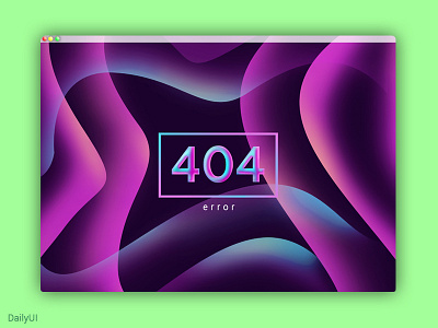 DailyUI - 404 screen