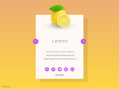 DailyUI - Social Share