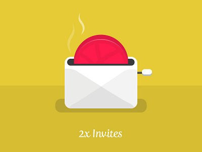 2X Invites designers dribbble giveaway hot invitations invite new