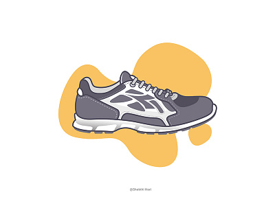 Shoe 1 illustration lineart reebok runningshoes shoe shoes sole vector