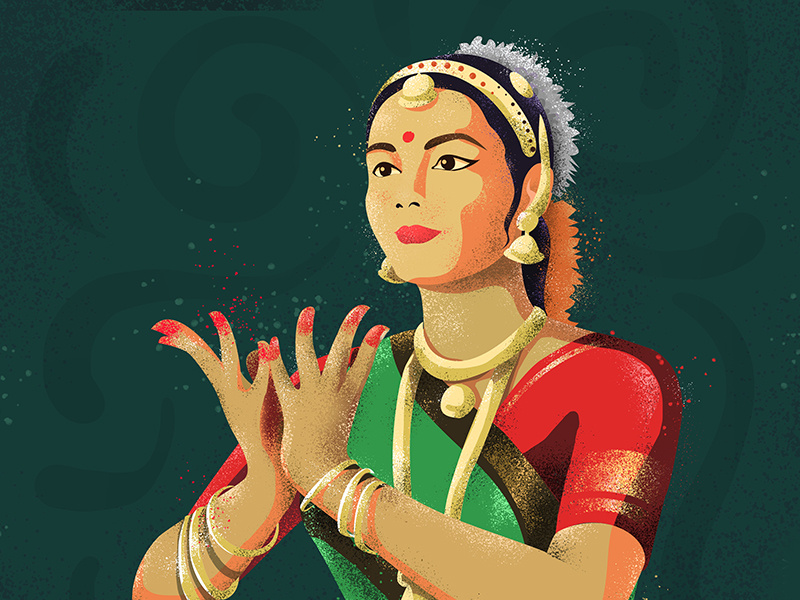 Bharatnatyam by Shakthi Hari N V on Dribbble