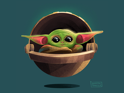 Babyyoda Starwars Procreate Designs Themes Templates And Downloadable Graphic Elements On Dribbble