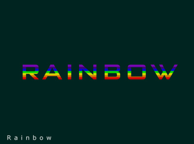Rainbow branding graphic design logo