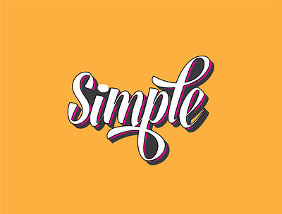 be simple graphic design logo text effect