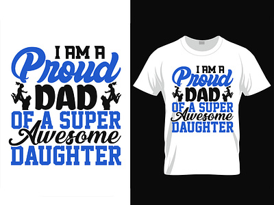 Fathers day Typography t-shirt design