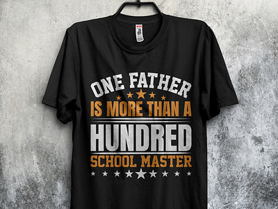 Father's day typography t-shirt design