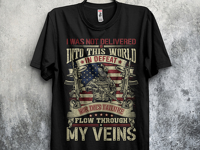Veteran illustration T-Shirt design template design graphic design illustration t shirt t shirt design veteran veteran t shirt