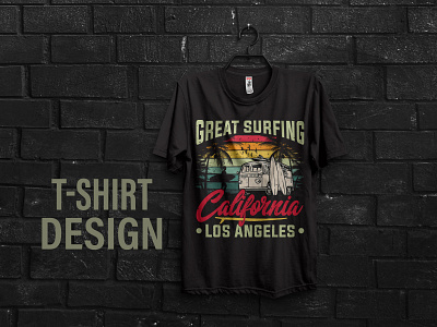 Surfing vintage retro t-shirt design design graphic design illustration surfing t shirt t shirt t shirt design veteran t shirt vintage retro t shirt design