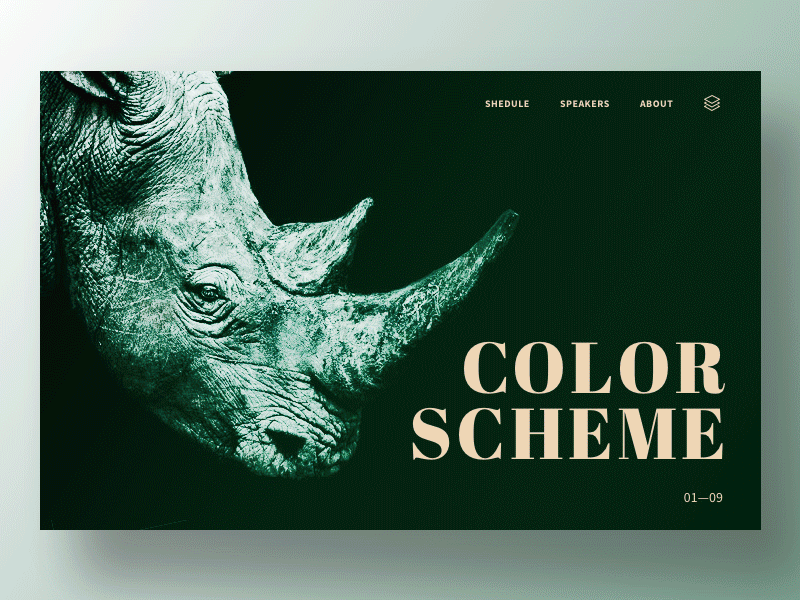Color Scheme 01-09 animal color gold green nature scheme simple