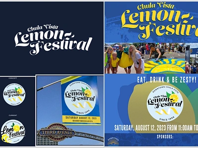 Chula Vista Lemon Festival Design adobe illustrator artist branding design graphic artist graphic design illustration illustrator logo poster poster design typography word mark