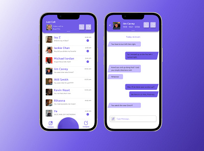 Direct Messaging Application 013 app daily ui daily ui challenge day 13 direct messaging phone application ui ux