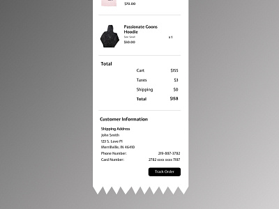 Email Receipt 2/2 017 daily ui daily ui challenge day 17 design email receipt illustration receipts ui ux