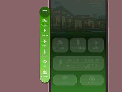 Drop down app daily ui daily ui challenge design dropdown home monitoring phone application ui ux