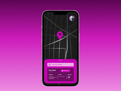 Basic Map Application 029 app daily ui daily ui challenge design directions map phone application ui ux