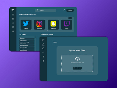 File Upload app daily ui daily ui challenge design file file upload integrations manager organizer social media ui upload ux