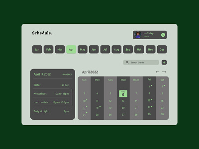 Calendar calendar daily ui daily ui challenge day 38 design schedule ui ux