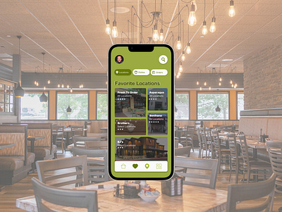 Restaurant Application | Favorites page app daily ui daily ui challenge day 44 design favorites page phone application restaurants ui ux