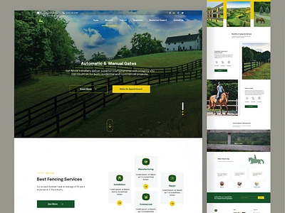 Website Redesign for Fence Company branding design graphic design illustration ui ux website