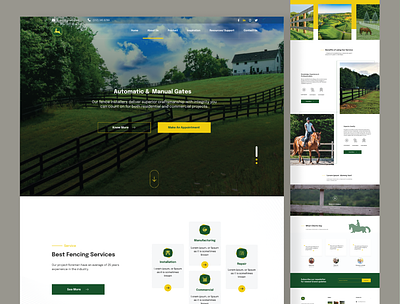 Website Redesign for Fence Company branding design graphic design illustration ui ux website