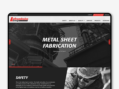 Laframboise Website adobe design figma homepage illustration mockup ui ux vector web website