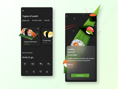 Dribble Post (2) app appdesign design dwebworld foodapp graphic design japanesefood sashimi suchitime sushi sushilovers typography ui userinterface ux uxdesign