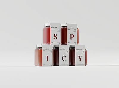 Chilli - spicy mustards 3d branding graphic design logo