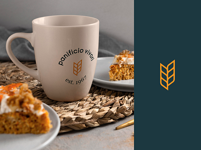 Panificio Vivori - Logo Design & Identity Proposal bakery brand brand identity branding bread cup design grain graphic design logo logo design minimal mockup modern restyle shop typography vector visual identity wheat